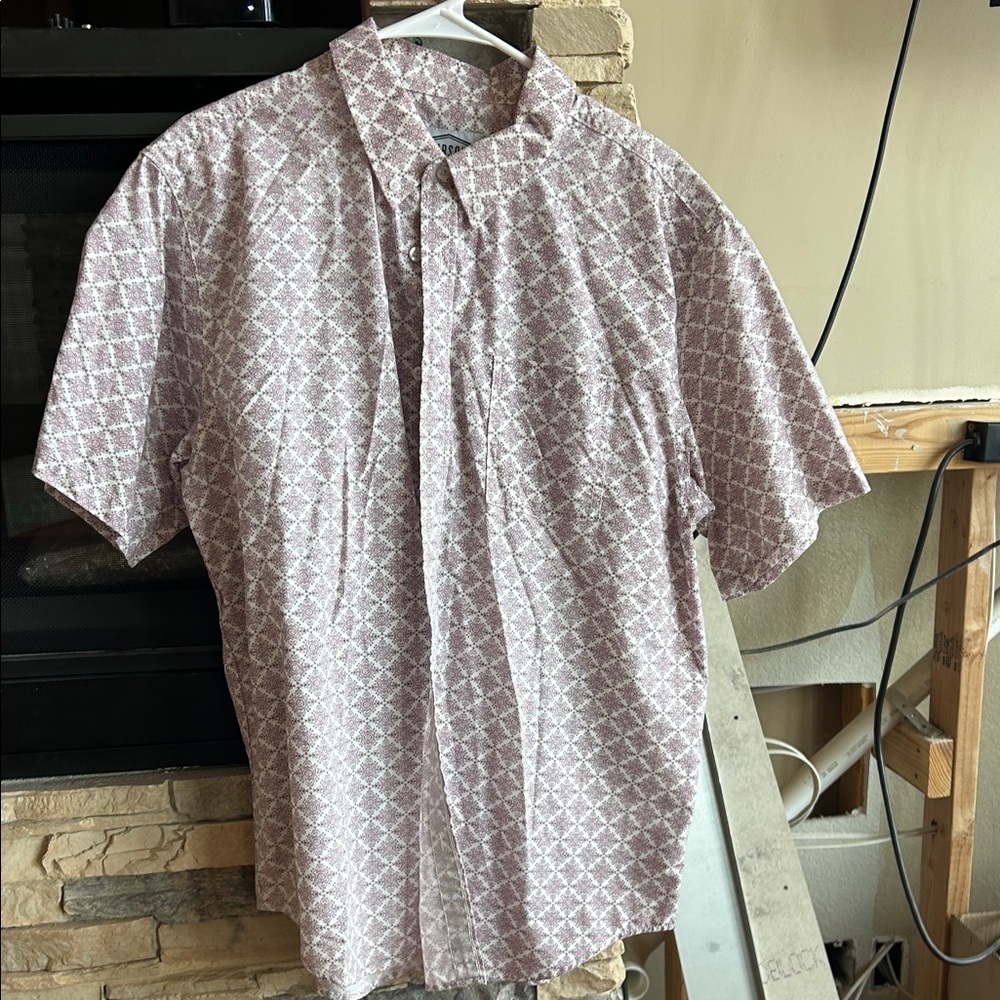 Casual Men's Short Sleeve Button Down Shirt